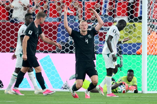 Norway v Senegal: Group I - FIFA World Cup, WM, Weltmeisterschaft, Fussball 2026 Erling Haaland of Norway reacts during the FIFA World Cup 2026 Group I match between Norway and Senegal at New York New Jersey Stadium on June 22, 2026 in East Rutherford, United States. East Rutherford New York New Jersey Stadium NJ United States Copyright: xAllstarxPicturexLibraryxLtdx