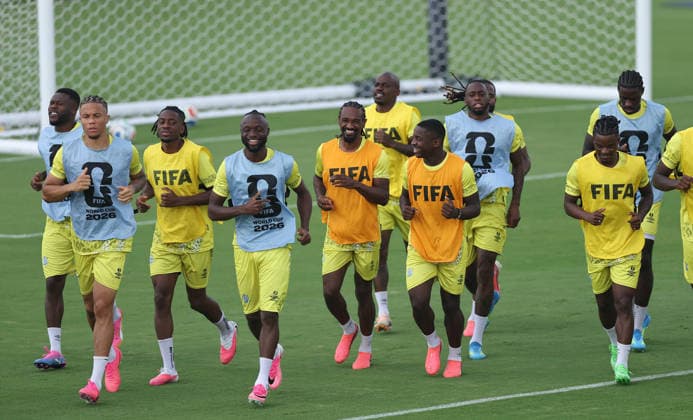 (260623) -- HOUSTON, June 23, 2026 -- Players of the Democratic Republic of the Congo (DRC) attend a training session at the FIFA World Cup, WM, Weltmeisterschaft, Fussball 2026 in Houston, the United States, on June 22, 2026. ) (SP)U.S.-HOUSTON-FOOTBALL-FIFA WORLD CUP-TRAINING-DR CONGO LixMing 