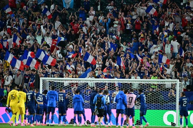 France v Iraq - FIFA World Cup, WM, Weltmeisterschaft, Fussball 2026 - Group I PHILADELPHIA, UNITED STATES - JUNE 22: Players of France celebrate after the second half following a weather delay during the 2026 FIFA World Cup First Stage Group I match between France and Iraq at Lincoln Financial Field (Philadelphia Stadium) in Philadelphia, Pennsylvania, United States on June 22, 2026. Abdulhamid Hosbas Anadolu Pennsylvania United States. Editorial use only. Please get in touch for any other usage.  Copyright: x2026xAnadoluxAbdulhamidxHosbasx