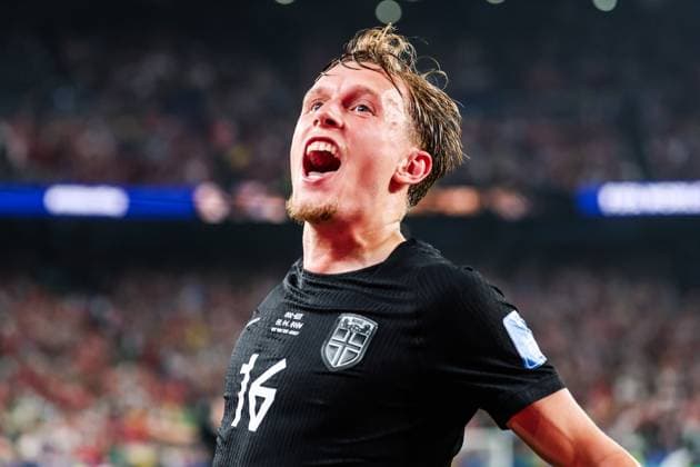 RECORD DATE NOT STATED FIFA World Cup, WM, Weltmeisterschaft, Fussball 2026 - Group I - Norway v Senegal Marcus Holmgren Pedersen player of Norway celebrates his goal during the match between Norway and Senegal in the second round of Group I of the 2026 FIFA World Cup group stage at New York New Jersey Stadium, in East Rutherford, United States, on Monday, June 22, 2026.(Foto: William Volcov Brazil Photo Press IMAGO) Sports East Rutherford NJ United States of America Copyright: xWILLIAMxVOLCOVx