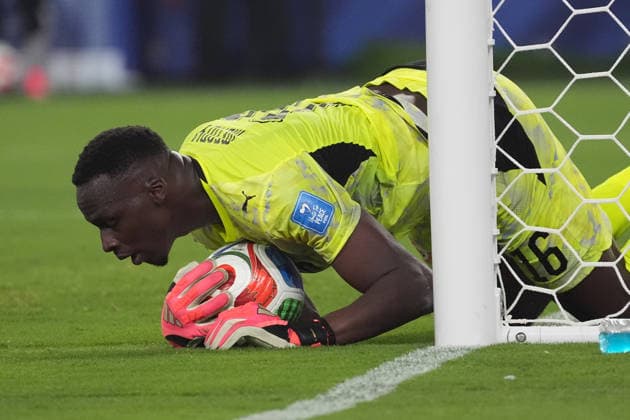 Torwart Goalie Edouard Mendy (Senegal, 16) hält - New York 22.06.2026: Norwegen vs. Senegal, MetLife Stadium, World Cup 26 Gruppe I, 2. Spieltag *** Goalie Edouard Mendy of Senegal, 16, keeps New York at 22 on June 6, 2026