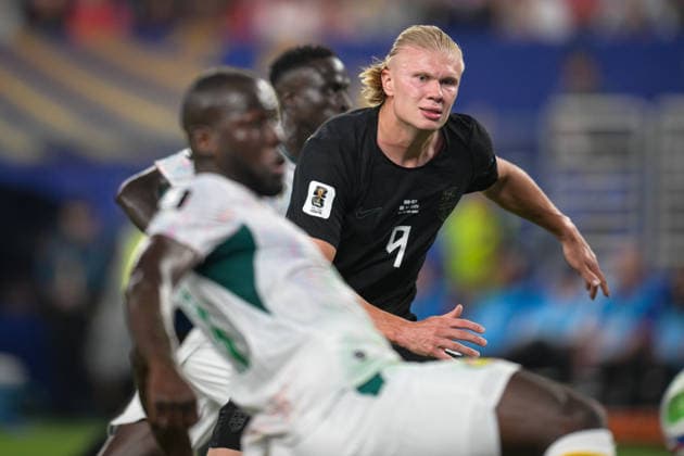 Fußball, WM 2026, 20260622, Norwegen - Senegal. Im Bild Erling HAALAND (Norwegen, 9). East Rutherford New-York-New-Jersey-Stadion New Jersey Vereinigte Staaten von Amerika *** Soccer, 2026 World Cup, 20260622, Norway vs. Senegal. Pictured Copyright: Passion2Press MarkusxFischerx