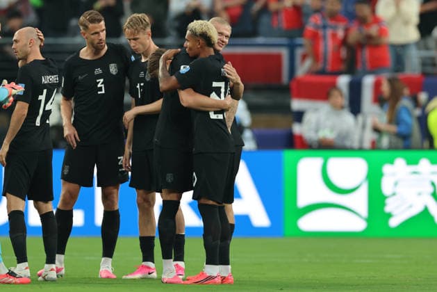 22.06.2026, Fussball, Herren, FIFA Weltmeisterschaft 2026, Vorrunde, Gruppe I, New York, Norwegen - Senegal, Erling Haaland (Norwegen), Antonio Nusa (Norwegen) New York MetLife Stadium New York Vereinigte Staaten von Amerika (US) *** June 22, 2026, Soccer, Mens, 2026 FIFA World Cup, Group Stage, Group I, New York, Norway vs. Senegal, Erling Haaland (Norway), Antonio Nusa (Norway), MetLife Stadium, New York, United States of America, US,detected_source_language Copyright: xSebastianxBachx
