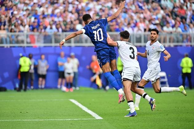 Lincoln Financial Field, Philadelphia (PA), June 22, 2026 - WORLD CUP FRANCE VS IRAQ - French player Kylian Mbappe during the match between FRANCE and IRAQ, valid for the second round of Group I of the 2026 FIFA World Cup, WM, Weltmeisterschaft, Fussball held at Philadelphia Stadium, in Philadelphia, on the afternoon of Monday, June 22. (Photo: Eduardo Carmim Photo Premium SPP) 30930 (Eduardo Carmim SPP)  Copyright: xEduardoxCarmimx xSPPx spp-en-EdCa-eduardo_carmim_photo_premium_491485