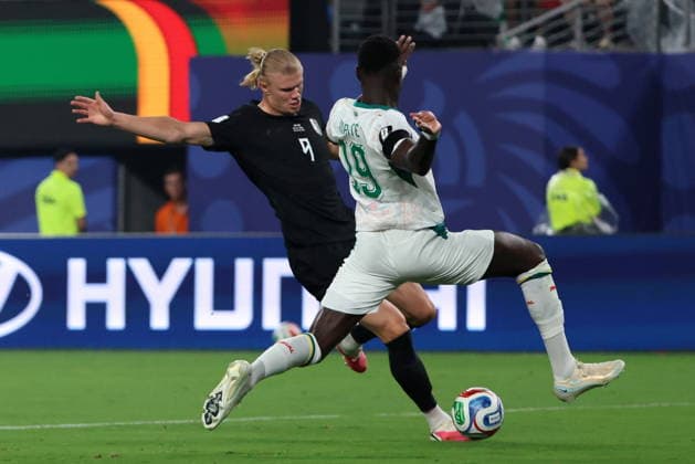 FIFA World Cup, WM, Weltmeisterschaft, Fussball 2026 - Group I - Norway vs Senegal Erling Haaland of Norway scores the 2-0 goal during the FIFA World Cup 2026 group stage match Norway against Senegal, in East Rutherford, New Jersey, USA, 22 June 2026. East Rutherford United States  Copyright: xOLGAxFEDOROVAx