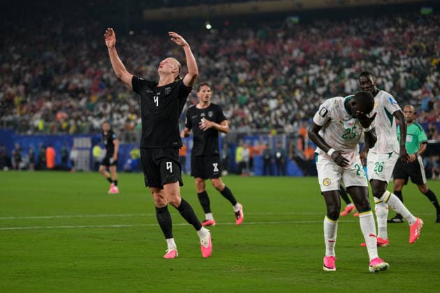 Fußball, WM 2026, 20260622, Norwegen - Senegal. Im Bild Erling HAALAND (Norwegen, 9), verpasste Torchance. East Rutherford New-York-New-Jersey-Stadion New Jersey Vereinigte Staaten von Amerika *** Soccer, 2026 World Cup, 20260622, Norway vs. Senegal. Pictured Copyright: Passion2Press MarkusxFischerx