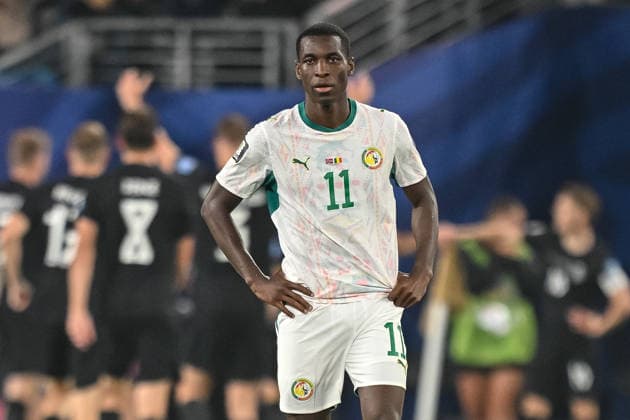 Nicolas Jackson (Senegal) looks dejected during the FIFA World Cup, WM, Weltmeisterschaft, Fussball 2026 Group I match between Norway and Senegal at New York New Jersey Stadium on June 22, 2026 in East Rutherford, United States. (Photo by Harry Langer DeFodi Images) - *** Nicolas Jackson of Senegal looks dejected during the 2026 FIFA World Cup Group I match between Norway and Senegal at New York New Jersey Stadium on June 22, 2026, in East Rutherford, United States. Photo by Harry Langer, DeFodi Images,detected_source_language