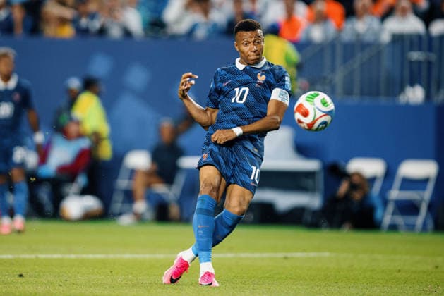 France vs. Iraq FILADÃ LFIA, PN - 22.06.2026: FRANCE VS. IRAQ - MBAPPE Kylian of France during the match between France and Iraq, valid for the second round of the group stage of the 2026 World Cup, held at Lincoln Financial Field in Philadelphia, United States. (Photo: Marcelo Machado de Melo Fotoarena) x2967955x  MarceloxMachadoxdexMelo