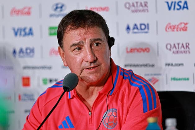 RECORD DATE NOT STATED 22nd June 2026; Guadalajara Stadium, Guadalajara, Mexico; FIFA World Cup, WM, Weltmeisterschaft, Fussball Football, Group K Colombia press conference, PK, Pressekonferenz Nestor Lorenzo, head coach of the Colombia speaks during the press conference HeulerxAndrey DiaEsportivo