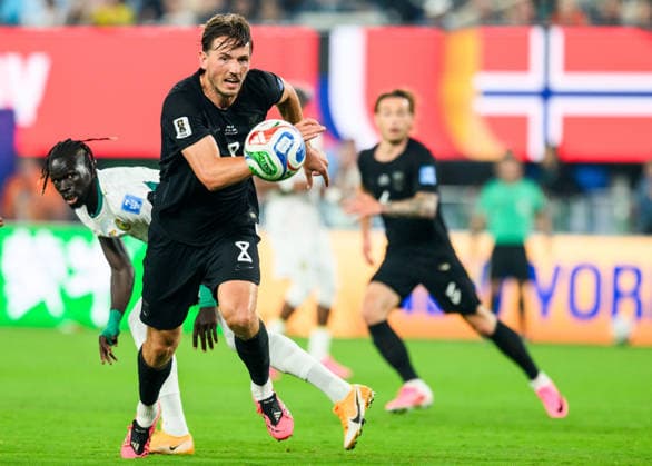 260622 Sander Berge of Norway during the FIFA World Cup, WM, Weltmeisterschaft, Fussball 2026 group stage football match between Norway and Senegal on June 22, 2026 in New Jersey. Photo: Vegard Grott BILDBYRAN kod VG VG0963 bbeng fotboll football soccer fotball vm fotbolls-vm fotball-vm fotbolls-vm 2026 fifa world cup 2026 new york norge norway senegal *** June 22, 2026  Copyright: VEGARDxGRoTT BB260622VG078