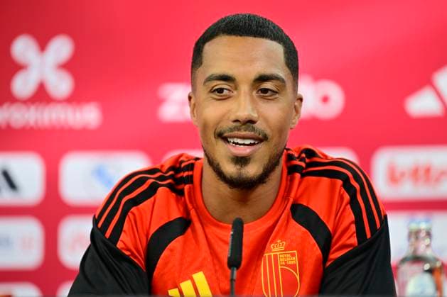 Belgian national football team - FIFA World Cup, WM, Weltmeisterschaft, Fussball 2026 - media activities 22 06 2026 RENTON, UNITED STATES OF AMERICA - JUNE 22 : Tielemans Youri midfielder of Belgium pictured during a press conference, PK, Pressekonferenz at the training grounds of the Belgian national football team during the 2026 FIFA World Cup on June 22, 2026 in Renton, United States of America, 22 06 2026 Renton United States of America  Copyright: xJanxDexMeuleneirx