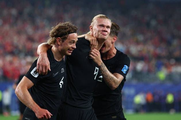 FIFA World Cup, WM, Weltmeisterschaft, Fussball 2026: Norway v Senegal NEW JERSEY, USA - 22nd June 2026: Erling Haaland of Norway celebrates scoring his side s second goal with team mates during the FIFA World Cup 2026 Group I match between Norway and Senegal at New York New Jersey Stadium New York New York New Jersey Stadium United States of America Copyright: xCraigxMercerx xPeakxActionxPhotosx
