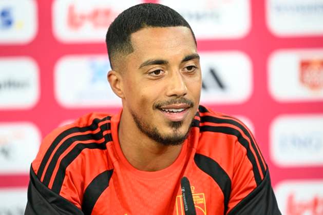 Belgian national football team - FIFA World Cup, WM, Weltmeisterschaft, Fussball 2026 - media activities 22 06 2026 RENTON, UNITED STATES OF AMERICA - JUNE 22 : Team captain Tielemans Youri midfielder of Belgium talking to the press during a press conference, PK, Pressekonferenz at the training grounds of the Belgian national football team during the 2026 FIFA World Cup on June 22, 2026 in Renton, United States of America, 22 06 2026 Renton United States of America  Copyright: xNicoxVereeckenx