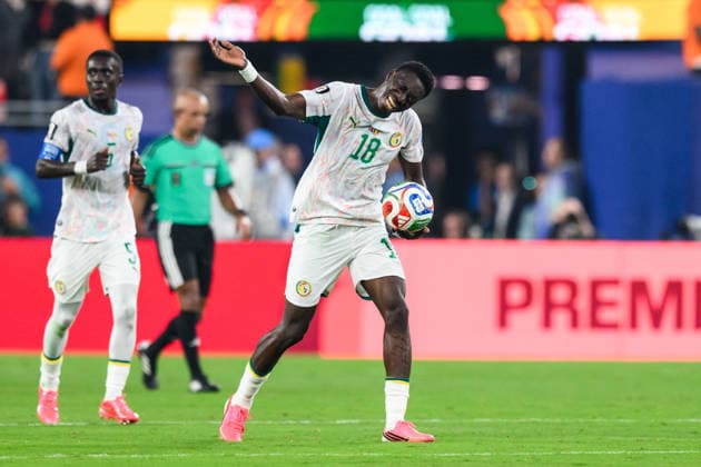 260622 Ismaila Sarr of Senegal celebrates after 3-2 during the FIFA World Cup, WM, Weltmeisterschaft, Fussball 2026 group stage football match between Norway and Senegal on June 22, 2026 in New Jersey. Photo: Vegard Grott BILDBYRAN kod VG VG0963 bbeng fotboll football soccer fotball vm fotbolls-vm fotball-vm fotbolls-vm 2026 fifa world cup 2026 new york norge norway senegal jubel *** June 22, 2026  Copyright: VEGARDxGRoTT BB260622VG088