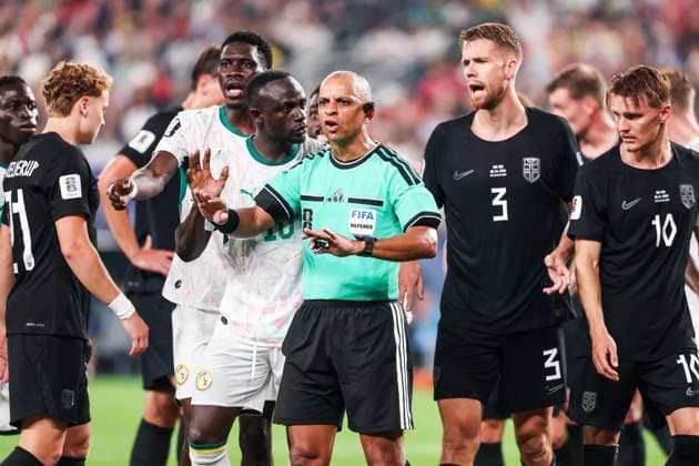 RECORD DATE NOT STATED FIFA World Cup, WM, Weltmeisterschaft, Fussball 2026 - Group I - Norway v Senegal Referee Wilton Pereira Sampaio during the match between Norway and Senegal in the second round of Group I of the 2026 FIFA World Cup group stage at New York New Jersey Stadium, in East Rutherford, United States, on Monday, June 22, 2026.(Foto: William Volcov Brazil Photo Press IMAGO) Sports East Rutherford NJ United States of America Copyright: xWILLIAMxVOLCOVx