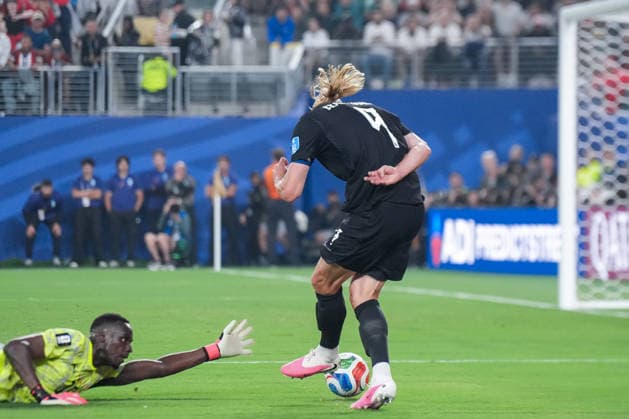 Erling Haaland of Norway shoots for goal during a FIFA Men’s World Cup 2026 Group Stage football match between Norway and Senegal at New York New Jersey Stadium, in East Rutherford on June 22th 2026 (Photo by Alexandra Fechete SPP)  Copyright: xAlexandraxFechete SPPx Sportspressphoto_SPR173853