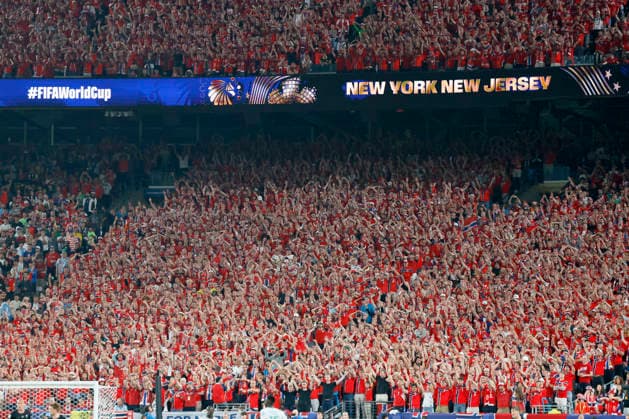 Norway v Senegal: Group I - FIFA World Cup, WM, Weltmeisterschaft, Fussball 2026 Fans of Norway celebrate during the FIFA World Cup 2026 Group I match between Norway and Senegal at New York New Jersey Stadium on June 22, 2026 in East Rutherford, United States. East Rutherford New York New Jersey Stadium NJ United States Copyright: xAllstarxPicturexLibraryxLtdx
