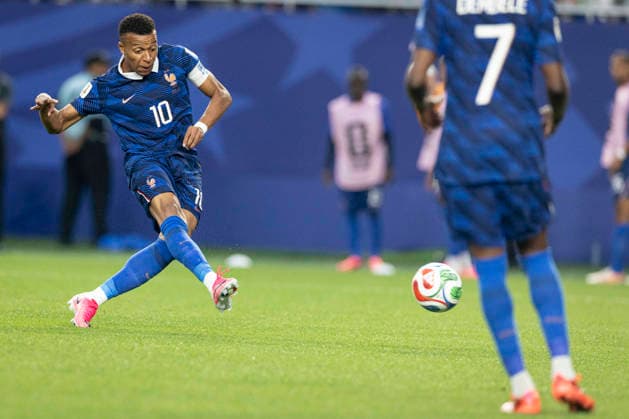 FOOTBALL : France vs Irak - Coupe du monde FIFA 2026. Lincoln Financial Field Philadelphie 22 06 2026 Kylian Mbappe 10 (France) but  Copyright: xx