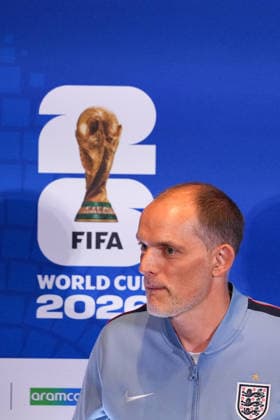 (260623) -- BOSTON, June 23, 2026 -- Thomas Tuchel, head coach of England, attends a press conference, PK, Pressekonferenz at the FIFA World Cup, WM, Weltmeisterschaft, Fussball 2026 in Boston, the United States, June 22, 2026. ) (SP)U.S.-BOSTON-FOOTBALL-FIFA WORLD CUP-PRESS CONFERENCE-ENGLAND HuangxZongzhi 
