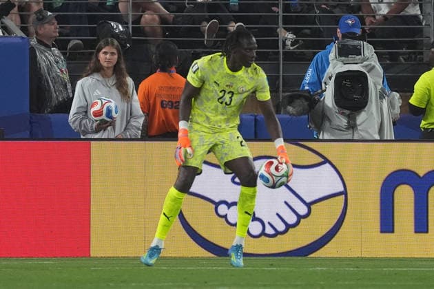 Torwart Goalie Mory Diaw (Senegal, 23) - New York 22.06.2026: Norwegen vs. Senegal, MetLife Stadium, World Cup 26 Gruppe I, 2. Spieltag *** Goalie Mory Diaw, Senegal, 23, New York, June 22, 2026, Norway vs. Senegal, MetLife Stadium, World Cup 26, Group I, Matchday 2,detected_source_language