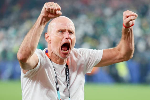 Norway v Senegal: Group I - FIFA World Cup, WM, Weltmeisterschaft, Fussball 2026 Stale Solbakken, Head coach of Norway celebrates after winning the FIFA World Cup 2026 Group I match between Norway and Senegal at New York New Jersey Stadium on June 22, 2026 in East Rutherford, United States. East Rutherford New York New Jersey Stadium NJ United States Copyright: xAllstarxPicturexLibraryxLtdx