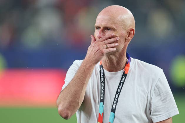 Norway v Senegal: Group I - FIFA World Cup, WM, Weltmeisterschaft, Fussball 2026 Stale Solbakken, Head coach of Norway celebrates after winning the FIFA World Cup 2026 Group I match between Norway and Senegal at New York New Jersey Stadium on June 22, 2026 in East Rutherford, United States. East Rutherford New York New Jersey Stadium NJ United States Copyright: xAllstarxPicturexLibraryxLtdx