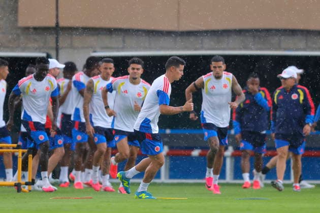 FIFA World Cup, WM, Weltmeisterschaft, Fussball 2026 - Colombia training session James Rodriguez of Colombia takes part in a training session ahead of their FIFA World Cup 2026 Group K match against DR Congo in Guadalajara, Jalisco, Mexico, 22 June 2026. GUADALAJARA Mexico  Copyright: xFRANCISCOxGUASCOx