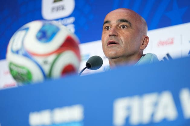 press conference, PK, Pressekonferenz ahead of Portugal v Uzbekistan - 2026 FIFA World Cup, WM, Weltmeisterschaft, Fussball HOUSTON, UNITED STATES - JUNE 22 : Head coach Roberto Martinez of Portugal speaks during a press conference ahead of their Group K second match against Uzbekistan in the 2026 FIFA World Cup at Houston Stadium in Houston, Texas, United States on June 22, 2026. Hakan Akgun Anadolu Houston United States. Editorial use only. Please get in touch for any other usage.  Copyright: x2026xAnadoluxHakanxAkgunx