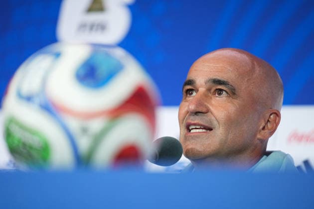 press conference, PK, Pressekonferenz ahead of Portugal v Uzbekistan - 2026 FIFA World Cup, WM, Weltmeisterschaft, Fussball HOUSTON, UNITED STATES - JUNE 22 : Head coach Roberto Martinez of Portugal speaks during a press conference ahead of their Group K second match against Uzbekistan in the 2026 FIFA World Cup at Houston Stadium in Houston, Texas, United States on June 22, 2026. Hakan Akgun Anadolu Houston United States. Editorial use only. Please get in touch for any other usage.  Copyright: x2026xAnadoluxHakanxAkgunx