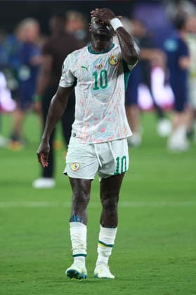 FIFA World Cup, WM, Weltmeisterschaft, Fussball 2026: Norway v Senegal NEW JERSEY, USA - 22nd June 2026: Sadio Mane of Senegal reacts at the final whistle during the FIFA World Cup 2026 Group I match between Norway and Senegal at New York New Jersey Stadium New York New York New Jersey Stadium United States of America Copyright: xCraigxMercerx xPeakxActionxPhotosx