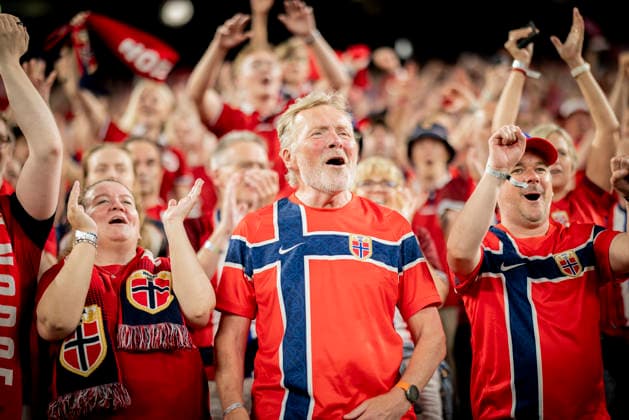 New York New Jersey, USA 22nd Jun 2026. Final jubilation: Norway Fans Norway - Senegal World Cup Norwegen - Senegal 22.06.2026 *** New York, New Jersey, USA, June 22, 2026; Jubilation at the Final; Norway Fans; Norway vs. Senegal; World Cup; Norway vs. Senegal; June 22, 2026,detected_source_language