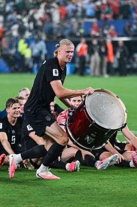 Erling Haaland of Norway and team mates celebrate after winning the FIFA Men’s World Cup 2026 Group Stage football match between Norway and Senegal at New York New Jersey Stadium, in Philadelphia on June 22th 2026 (Photo by Andre Ricardo SPP)  Copyright: xAndrexRicardo SPPx Sportspressphoto_SPR173958
