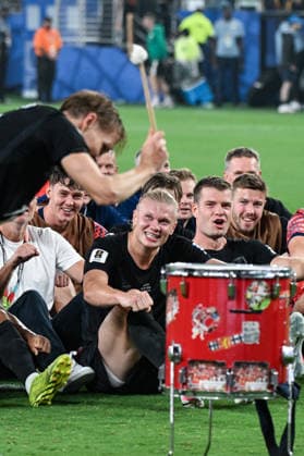 Erling Haaland of Norway and team mates celebrate after winning the FIFA Men’s World Cup 2026 Group Stage football match between Norway and Senegal at New York New Jersey Stadium, in Philadelphia on June 22th 2026 (Photo by Andre Ricardo SPP)  Copyright: xAndrexRicardo SPPx Sportspressphoto_SPR173961