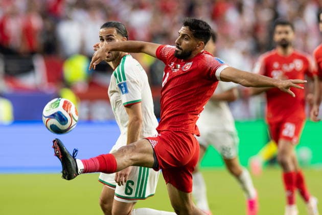 FIFA World Cup, WM, Weltmeisterschaft, Fussball 2026 - Group J - Jordan vs Algeria Jordan forward Musa Al-Taamari (C) in action during the 2026 FIFA World Cup group stage match between Jordan and Algeria at San Francisco Bay Area Stadium in Santa Clara, USA, 22 June 2026. Santa Clara United States  Copyright: xBENJAMINxFANJOYx