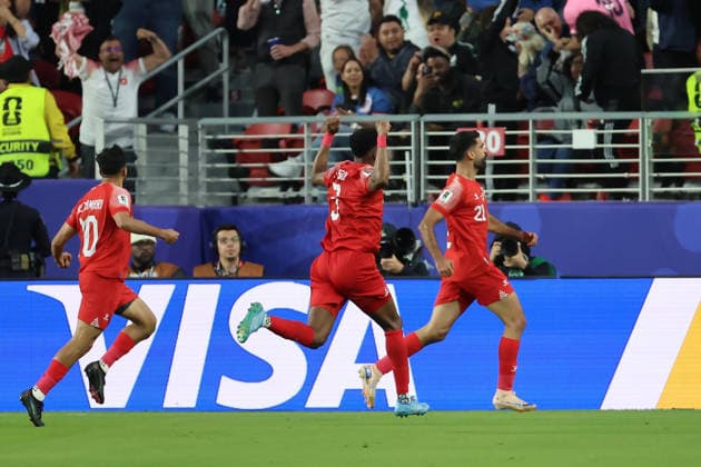 Nizar Alrashdan (R) of Jordan celebrate a goal during the FIFA World Cup, WM, Weltmeisterschaft, Fussball 2026 group stage match Jordan against Algeria at the Levi s stadium in Santa Clara, United States, 22 June 2026. FIFA World Cup 2026 - Group J - Jordan vs Algeria !ACHTUNG: NUR REDAKTIONELLE NUTZUNG!  Copyright: xMIGUELxGUTIÉRREZx AME3581 20260623-55020679331_1