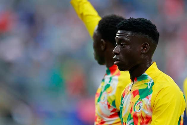 June 22, 2026, East Rutherford, New Jersey, USA: Senegal midfielder Bara Sapoko Ndiaye (22) before the June 22nd FIFA World Cup, WM, Weltmeisterschaft, Fussball 2026 matchup between Norway and Senegal at MetLife Stadium in East Rutherford, New Jersey. East Rutherford USA - ZUMAs325 20260622_zsp_s325_028 Copyright: xJessxStilesx