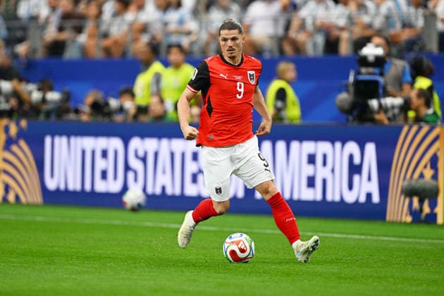 Marcel SABITZER (AUT), JUNE 22, 2026 - Football Soccer : FIFA World Cup, WM, Weltmeisterschaft, Fussball 2026 Group J match between Argentina 2-0 Austria at Dallas Stadium in Arlington, Texas, USA.  aflo_335426046 KenjiroxMatsuox
