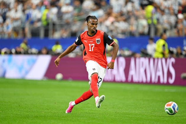 Carney Chukwuemeka (AUT), JUNE 22, 2026 - Football Soccer : FIFA World Cup, WM, Weltmeisterschaft, Fussball 2026 Group J match between Argentina 2-0 Austria at Dallas Stadium in Arlington, Texas, USA.  aflo_335426857 KenjiroxMatsuox