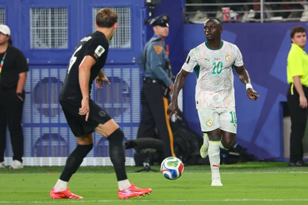 Sade Mane of Senegal dribbles the ball during the FIFA World Cup, WM, Weltmeisterschaft, Fussball 2026 match between Norway and Senegal at Metlife Stadium, New Jersey, USA on 23 June 2026. Copyright: xPeterxDovganx 45100072