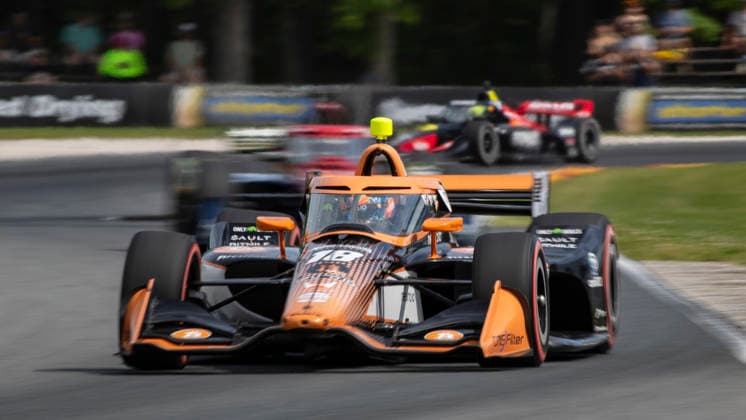June 21, 2026: IndyCar, Indy Car, IRL, USA driver Romain Grosjean (18) warms up before the XPEL Grand Prix at Road America in Elkhart Lake, WI. CSM IndyCar 2026: Road America XPEL Grand Prix JUN 21  - ZUMAc04_ 20260621_zma_c04_142 Copyright: xMikexWulfx