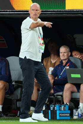 IPA85959456 - Stale Solbakken, head coach of Norway, during the Norway vs. Senegal FIFA World Cup, WM, Weltmeisterschaft, Fussball match in New York, USA, on June 22, 2026  Copyright: xEmmanuelexMastrodonato IPAxSportx xx 85959456