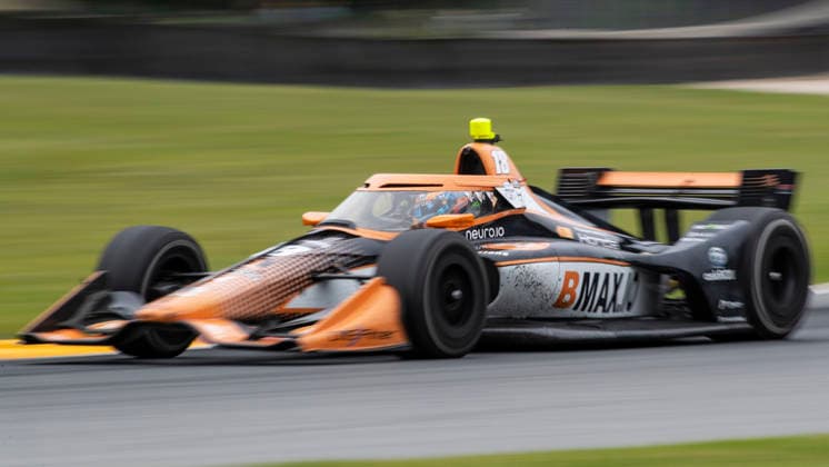 June 21, 2026: IndyCar, Indy Car, IRL, USA driver Romain Grosjean (18) speeds through turn 7 during the XPEL Grand Prix at Road America in Elkhart Lake, WI. CSM Elkhart Lake United States of America - ZUMAc04_ 20260621_zma_c04_143 Copyright: xMikexWulfx