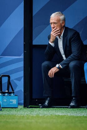 France vs. Iraq FILADÃ LFIA, PN - 22.06.2026: FRANCE VS. IRAQ - France& 39;s coach, Didier Deschamps, during the match between France and Iraq, valid for the second round of the group stage of the 2026 World Cup, held at Lincoln Financial Field in Philadelphia, United States. (Photo: Marcelo Machado de Melo Fotoarena) x2968103x  MarceloxMachadoxdexMelo