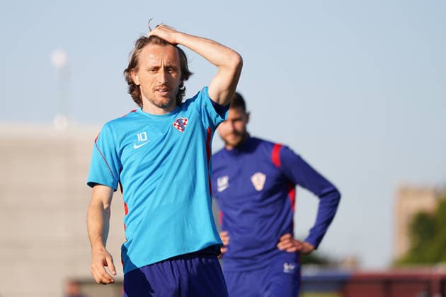 Croatia Training Day - 2026 FIFA World Cup, WM, Weltmeisterschaft, Fussball Luka Modric 10 of Croatia national football team warms-up during the training day ahead the 2026 FIFA World Cup Group L match against Panama at Centennial Park on June 22, 2026 in Toronto, Canada. (Photo by Leonardo Ramirez Eyepix Group) Copyright: xLeonardoxRamirezx xEyepixxGroupx LR22062026-08395