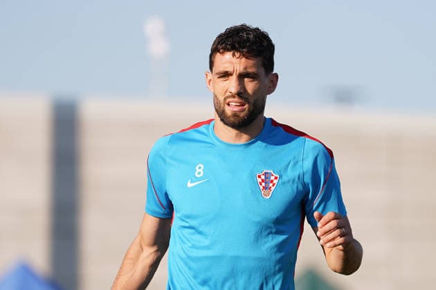 Croatia Training Day - 2026 FIFA World Cup, WM, Weltmeisterschaft, Fussball Mateo Kovacic 08 of Croatia national football team warms-up during the training day ahead the 2026 FIFA World Cup Group L match against Panama at Centennial Park on June 22, 2026 in Toronto, Canada. (Photo by Leonardo Ramirez Eyepix Group) Copyright: xLeonardoxRamirezx xEyepixxGroupx LR22062026-08470