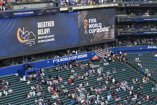 PHILADELPHIA, PENNSYLVANIA - JUNE 22: General view of the FIFA World Cup, WM, Weltmeisterschaft, Fussball 2026 Group I football match between France and Iraq at Philadelphia Stadium on June 22, 2026 in Philadelphia, Pennsylvania.  Copyright: xChinaxNewsxServicex 111649898373