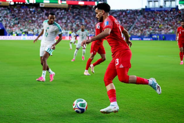 June 22, 2026, Santa Clara, California, USA: Santa Clara, USA - June 22 2026: Noor Al-Rawabdeh 8 of Jordan during a FIFA World Cup, WM, Weltmeisterschaft, Fussball group match between Jordan and Algeria at San Francisco Bay Area Stadium Santa Clara USA - ZUMAp121 20260622_zsp_p121_108 Copyright: xChrisxPutnamx