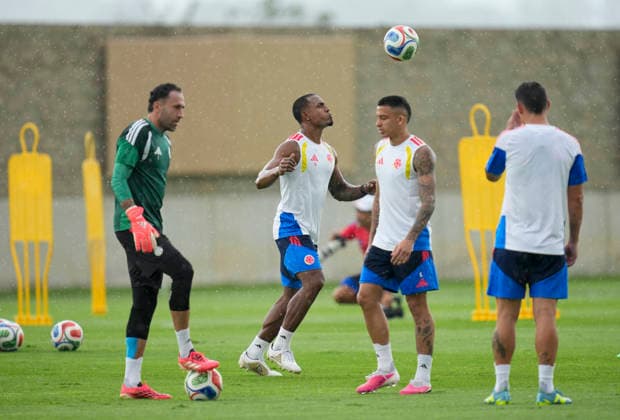 (260623) -- GUADALAJARA, June 23, 2026 -- Players of Colombia attend a training session at the 2026 FIFA World Cup, WM, Weltmeisterschaft, Fussball in Guadalajara, Mexico, June 22, 2026. (Photo by Xinhua) (SP)MEXICO-GUADALAJARA-FIFA WORLD CUP-TRAINING-COLOMBIA MartinxZabala 