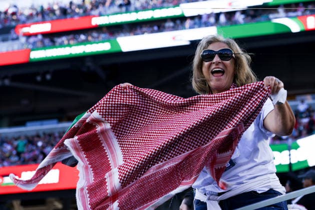 June 22, 2026, Santa Clara, California, USA: Santa Clara, USA - June 22 2026: Stadium atmosphere and fans before a FIFA World Cup, WM, Weltmeisterschaft, Fussball group match between Jordan and Algeria at San Francisco Bay Area Stadium Santa Clara USA - ZUMAp121 20260622_zsp_p121_176 Copyright: xChrisxPutnamx