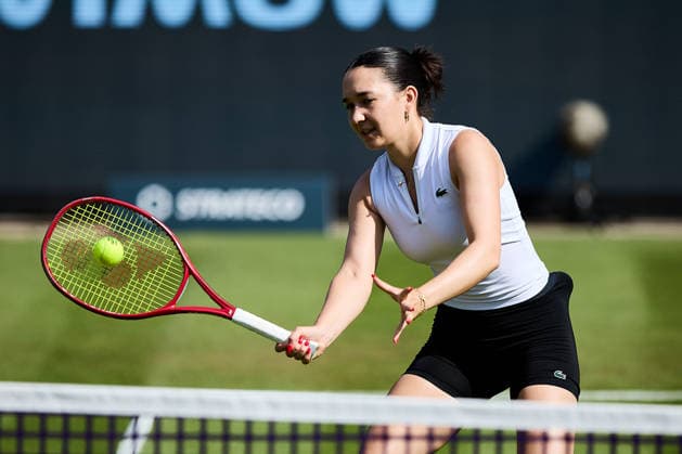 June 23, 2026, Bad Homburg, Hessen, Germany: Eva Lys of Germany returns with forehand volley during warm-up before her 1st Match during the BAD HOMBURG OPEN powered by SOLARWATTT- WTA500 - Womens Tennis, 23.6.2026 in Bad Homburg (Tennis-Club Bad Homburg), Germany - Photo: Tennis 2026: Bad Hombug Open - WTA500: WARM-UP  - ZUMAs343 20260623_zsp_s343_005 Copyright: xMathiasxSchulzx